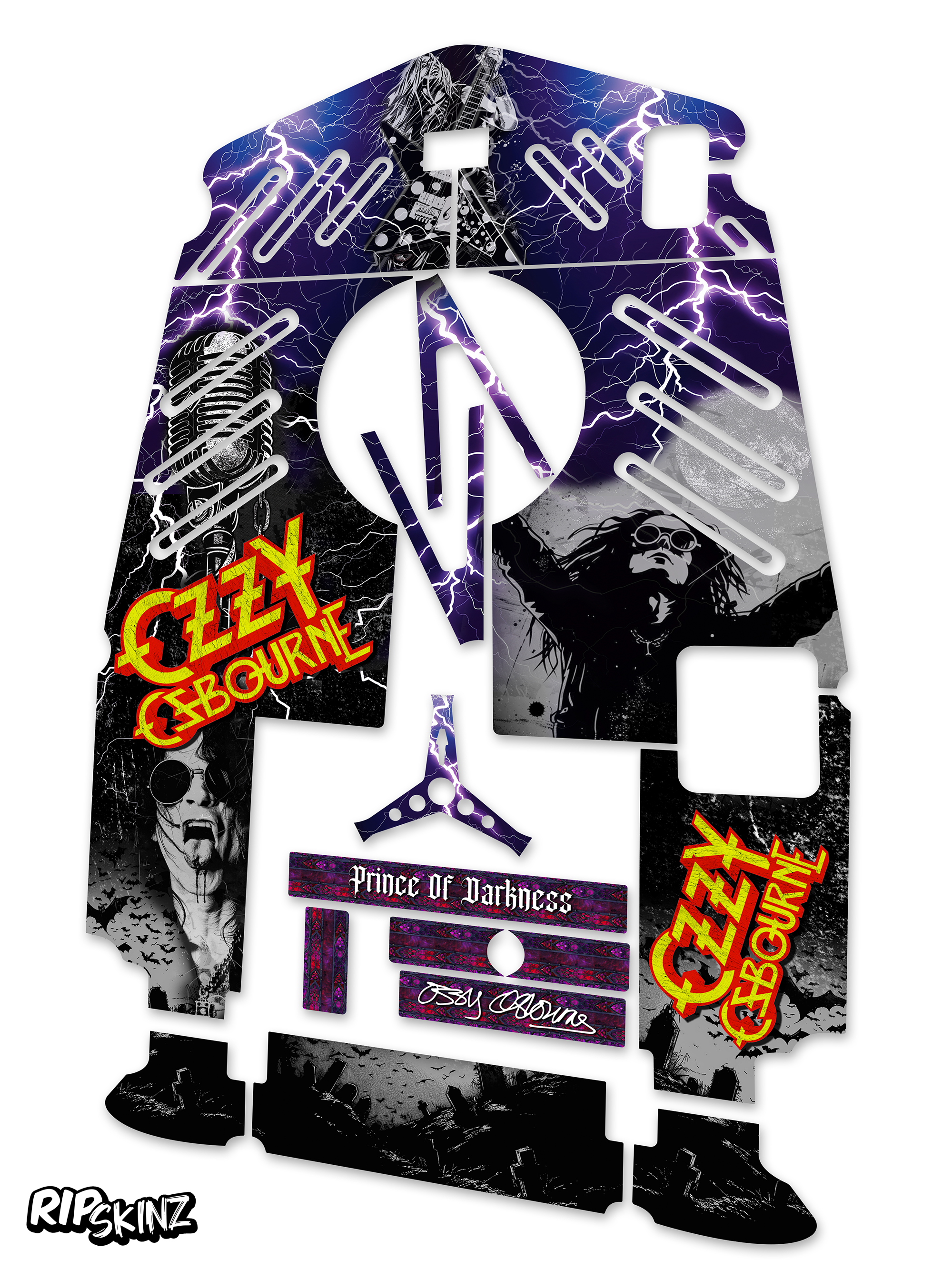 RipSkinz 'Ozzy Osbourne' XL Crazy Cart Livery Kit – TAXI GARAGE RipSkinz 'Ozzy Osbourne' XL Crazy Cart Livery Kit – TAXI GARAGE